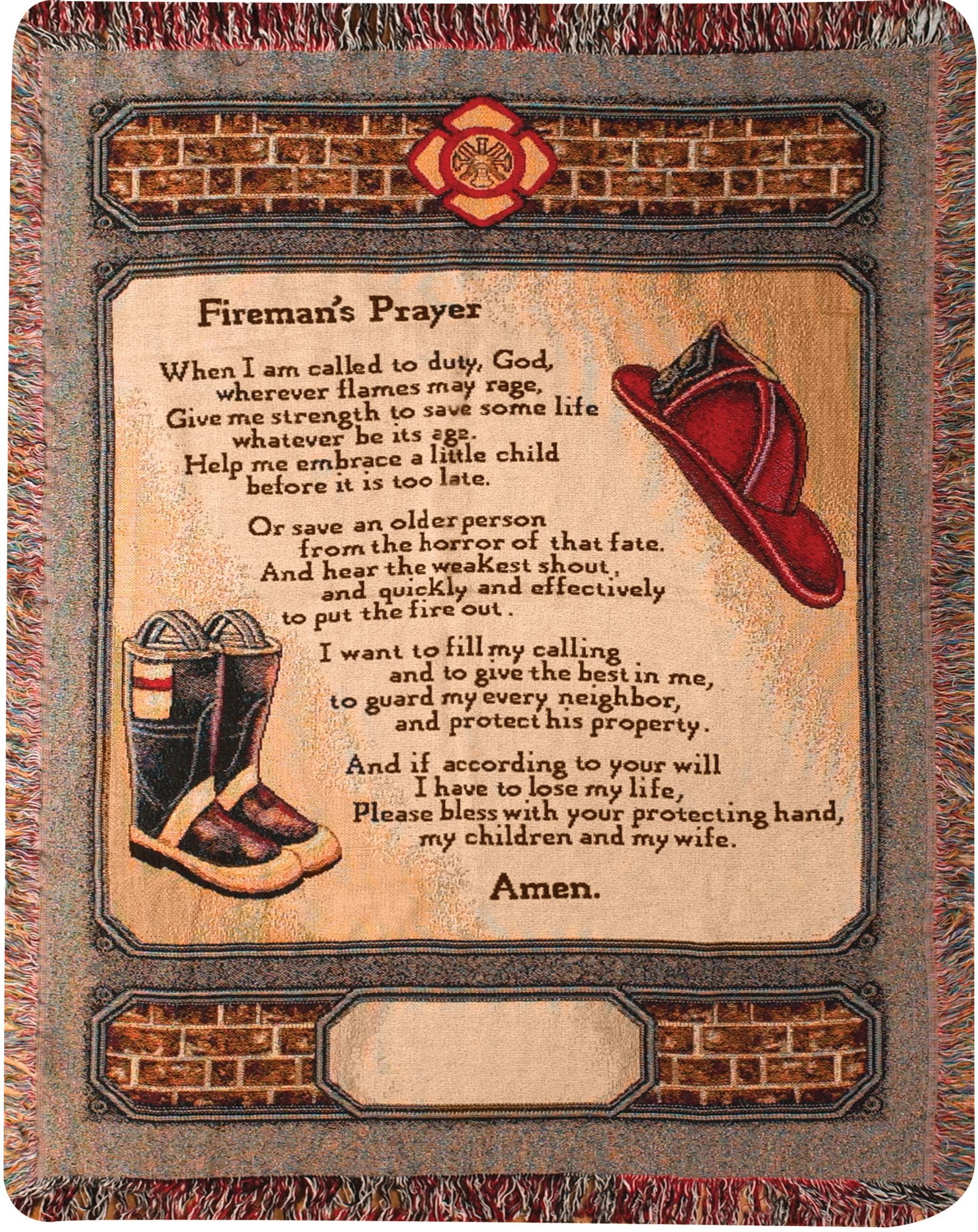 Manual 50 X 60-Inch Tapestry Throw, All Fired Up