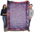 Pure Country Weavers Do Not Stand At My Grave And Weep Poem Blanket - Sympathy Bereavement Gift Tapestry Throw Woven From Cotton
