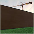 Colourtree Customized Size Fence Screen Privacy Screen Brown 8' X 200' - Commercial Grade 170 Gsm - Heavy Duty - 3 Years Warrant