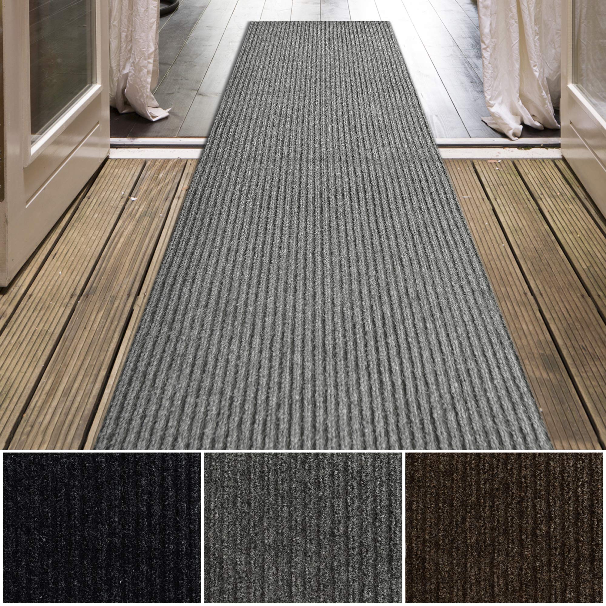 iCustomRug Spartan Weather Warrior Duty Indoor/Outdoor Utility Berber Loop Carpet Runner, Area Rugs, 3ft,4ft,6ft Widths 70 Custo