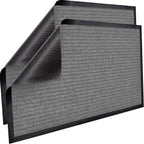 Sierra Concepts 2-Pack Front Door Mat - Large 36 X 24 Welcome Indoor Outdoor Entryway Mats For Shoe Scraper, Ideal For Inside Outside High Traffic Area, Gray