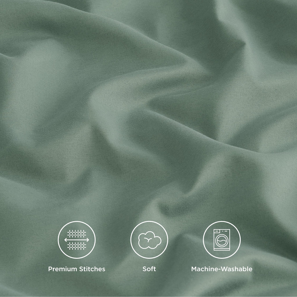 Bedsure Queen Pillowcases Set Of 2 - Iceberg Green Pillow Cases Queen Size 2 Pack 20 X 30 Inches, Brushed Microfiber, Pillow Case Covers With Envelop Closure