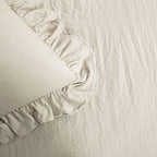Lush Decor Reyna Ruffle Comforter Set - 3 Piece Cozy Ruffled Bedding Set - Timeless Elegance And Comfort For Bedroom - King, Whe