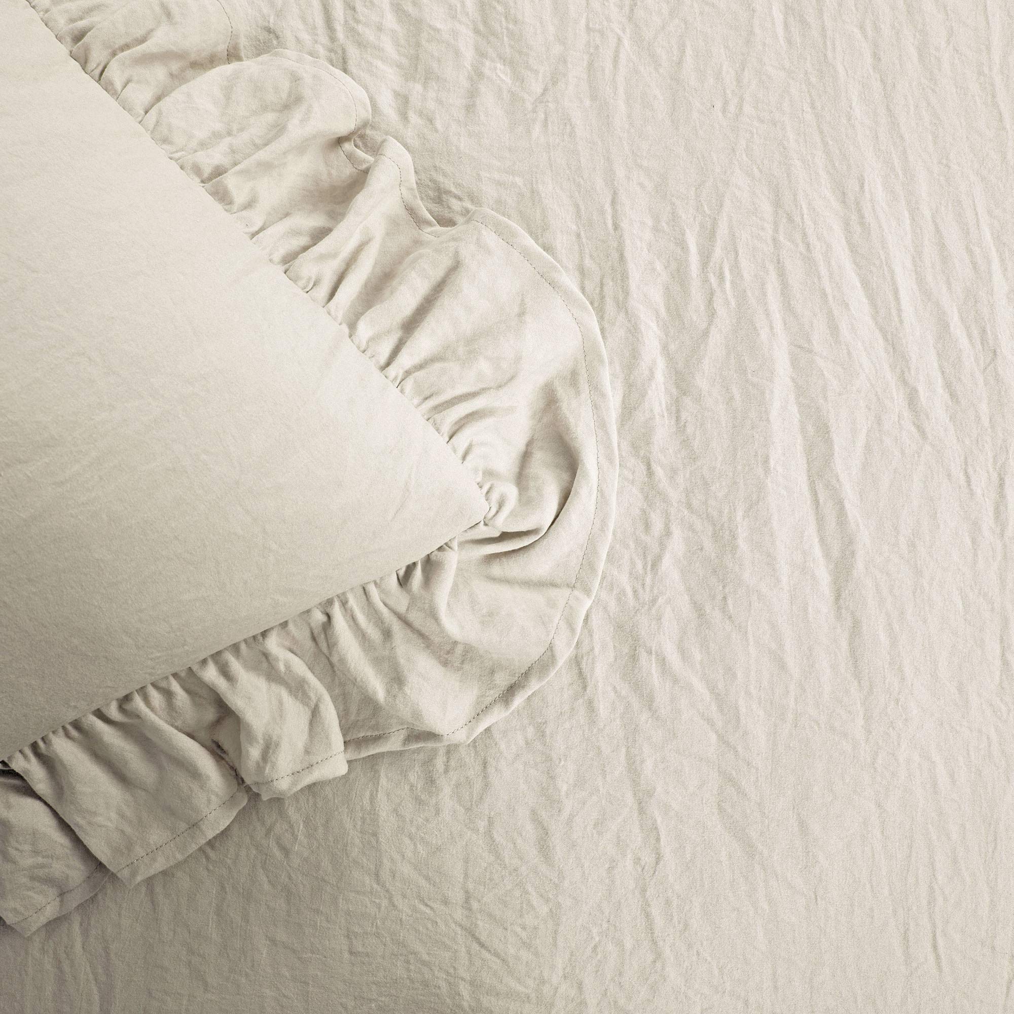 Lush Decor Reyna Ruffle Comforter Set - 3 Piece Cozy Ruffled Bedding Set - Timeless Elegance And Comfort For Dorm Room - Full/ Q