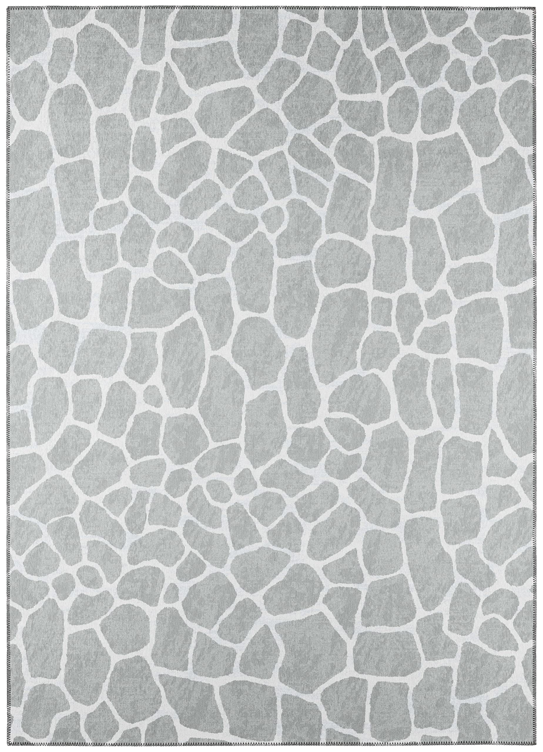 Addison Rugs Safari Asf34 Grey Washable 9' X 12' Indoor Outdoor Area Rug, Easy Clean, Machine Washable, Non Shedding, Bedroom, Entry, Living Room, Dining Room, Kitchen, Patio Rug