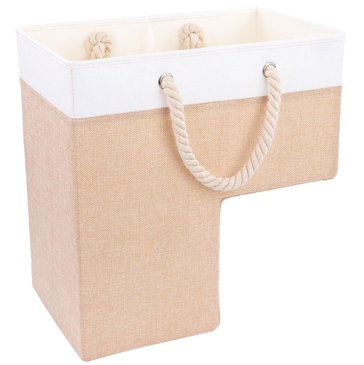 SAM AND MABEL Stair Baskets for Carpeted and Wooden Stairs  16L x 10W x 16H Foldable Staircase Basket with Handles, St
