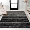 JONATHAN Y MOH201F-8 Williamsburg Minimalist Stripe Area Rug, Contemporary, Modern, Bohemian, Scandinavian, Rustic for Living Ro