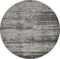 Unique Loom Del Mar Collection Area Rug - Lucille (7' 10'' Round, Dark Gray/ Ivory)