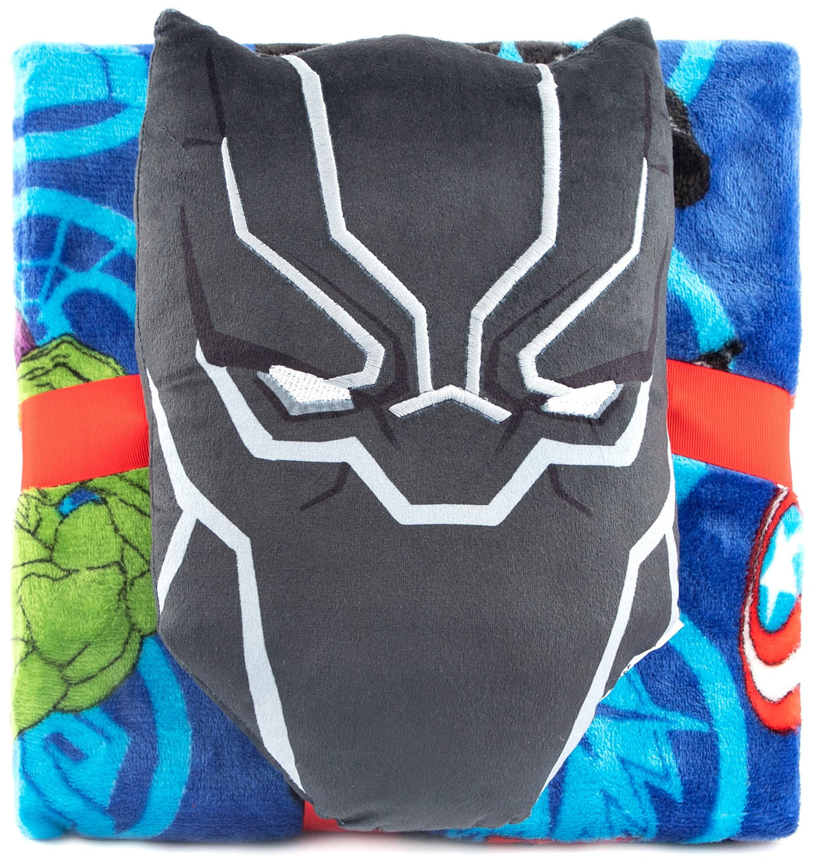 Marvel Merchandise Jf18406Cd Avengers Nogginz And Travel Blanket Set
