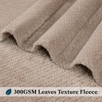 Pavilia Soft Fleece Taupe Tan Throw Blanket For Couch, Lightweight Plush Warm Blankets For Bed, Fuzzy Cozy Flannel Blanket Throw