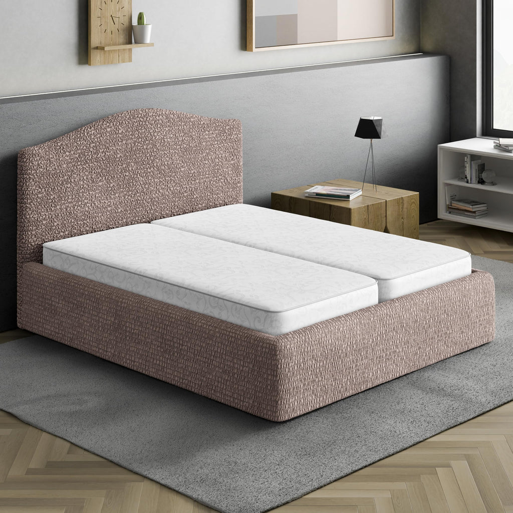 Paulato By Ga.I.Co. Bed Headboard & Frame Cover - Head Board Covers - Soft Polyester Fabric Cover - 1-Piece Form Fit Stretch Fur