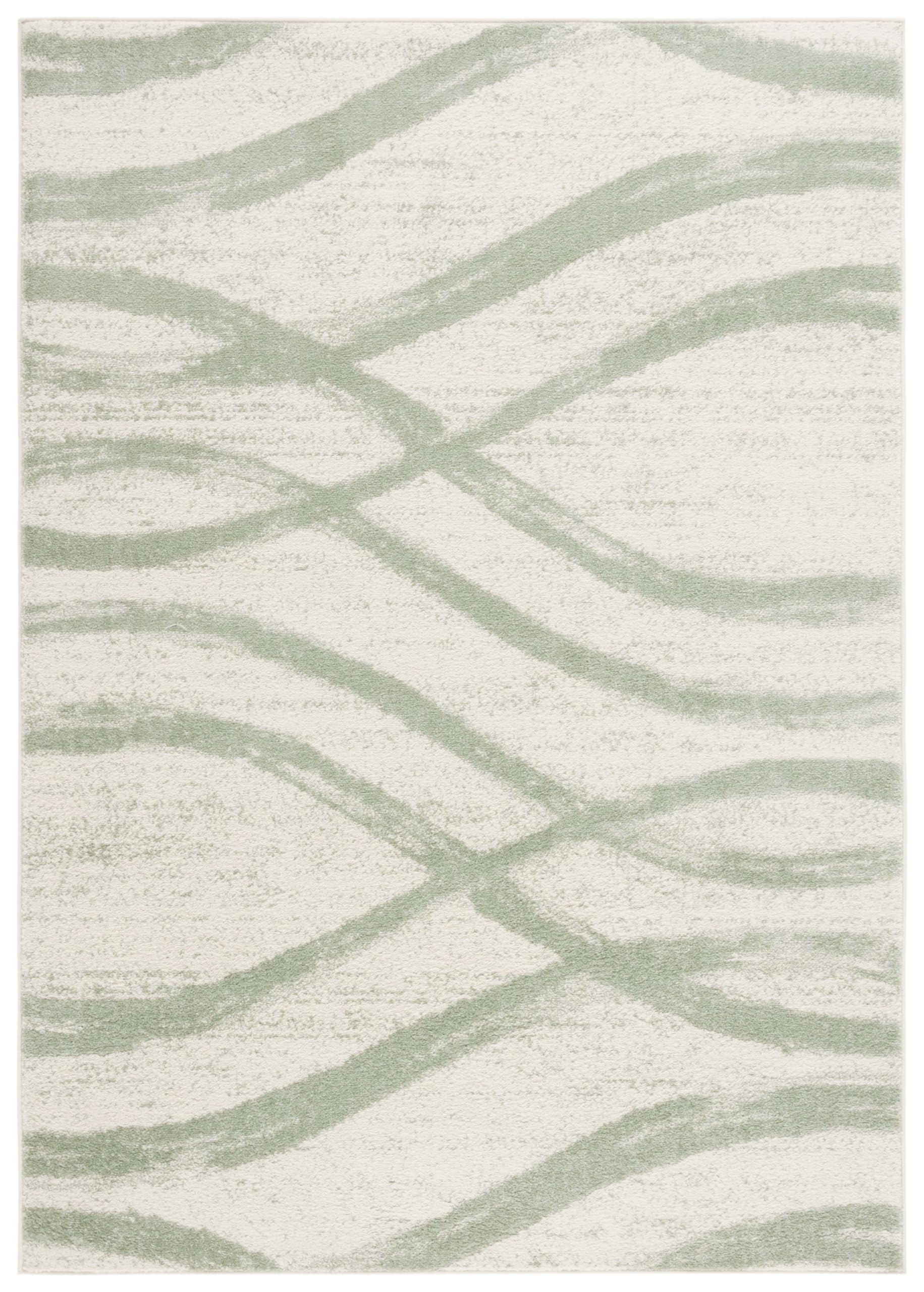 Safavieh Adirondack Collection Area Rug - 3' x 5', Ivory & Sage, Contemporary Design, Stain Resistant, Ideal for High Traffic Ar