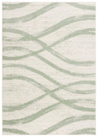 Safavieh Adirondack Collection Area Rug - 3' x 5', Ivory & Sage, Contemporary Design, Stain Resistant, Ideal for High Traffic Ar