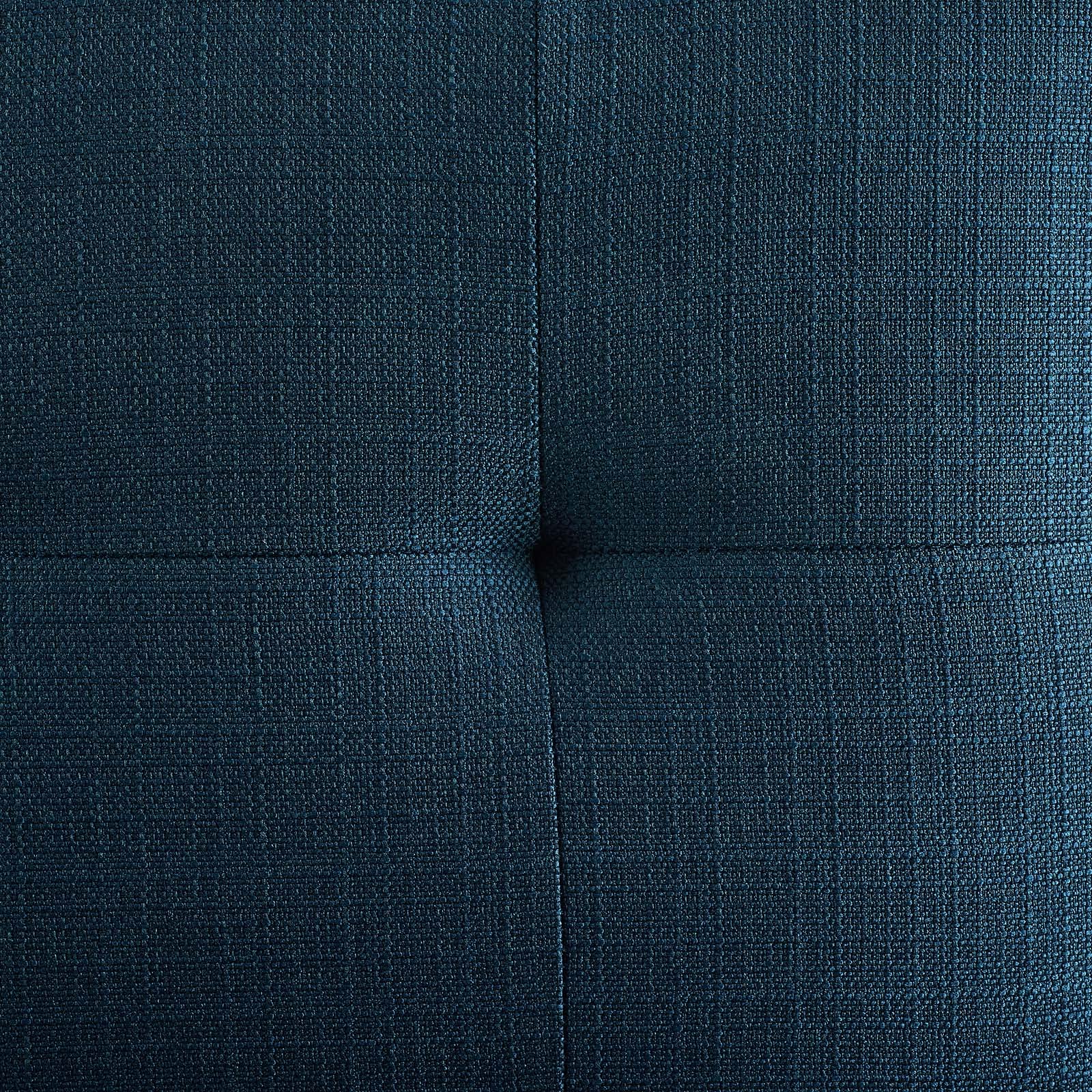 Modway Privy Stainless Steel Upholstered Fabric Bar Stool, Gold Azure