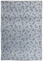 Serafina Home Halloween Glow In The Dark Throw Blanket: Skeletons And Jack O Lantern Pumpkins On Grey Velvet Fleece For Sofa Bed