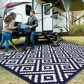 Genimo Outdoor Rug For Patio Clearance, 10'X14' Waterproof Large Camping Mat, Reversible Plastic Straw Rugs For Rv, Camper, Balc