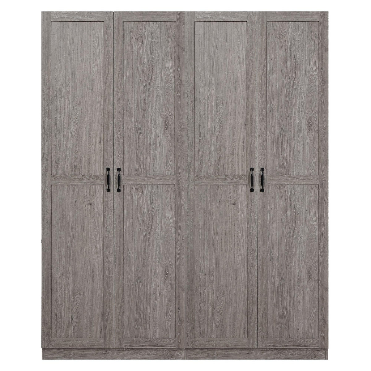 Manhattan Comfort Cornelia 2Piece Modern Storage Cabinet with Doors and Shelves 1.0 & 2.0  Free Standing Wardrobe Closet Set w