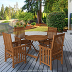 Furinno Fg19061F Tioman Outdoor Hardwood Sunlight Folding Table, Natural