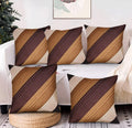 K.S.Craft Set Of 5 Poly Cotton Cushion Covers 40X40 Cm (16X16)