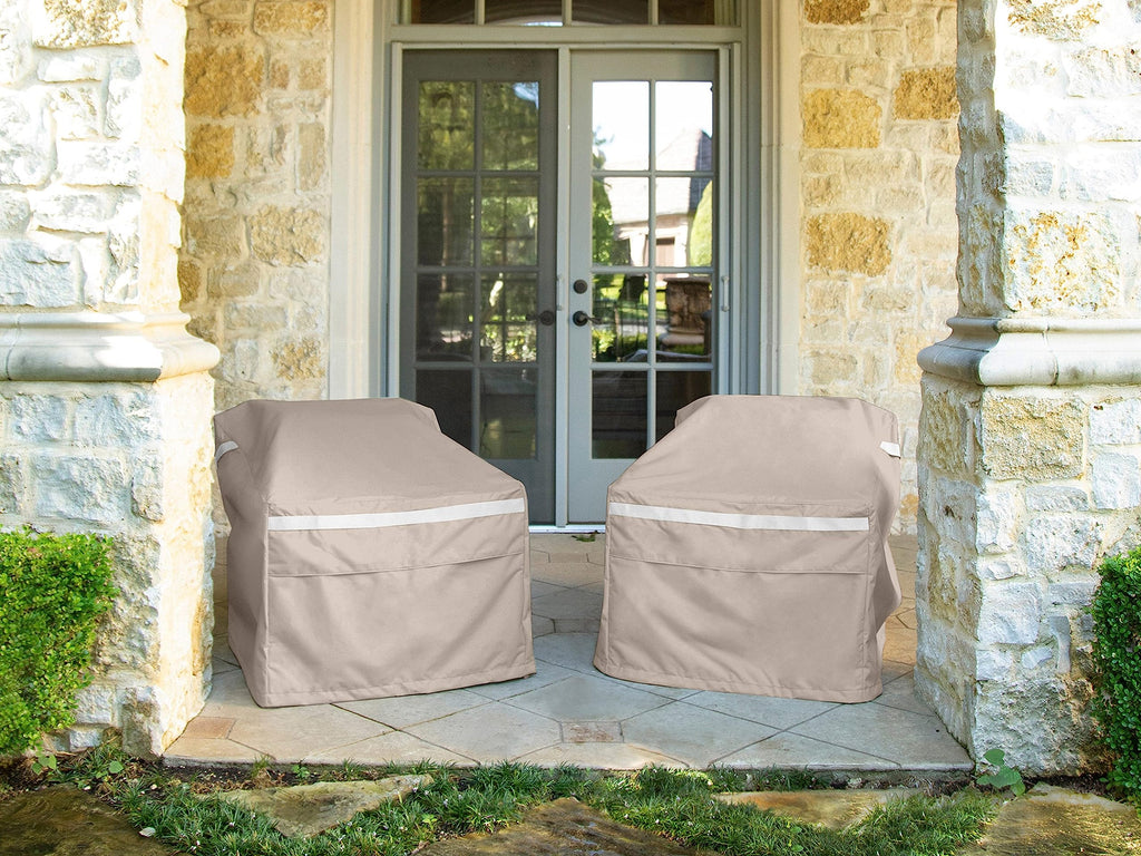 Covermates Outdoor Chair Cover - Premium Polyester, Weather Resistant, Drawcord Hem, Seating And Chair Covers, 32W X 32D X 35H, Clay