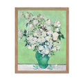 Poster Master Vintage Van Gogh Poster - Retro Impressionism Print - Gift for Artist, Painter - White Roses in a Green Vase, Stil
