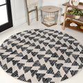 JONATHAN Y MOH206A-6R Aisha Moroccan Triangle Geometric Area Rug, Contemporary, Modern, Scandinavian, Minimalistic for Living Ro