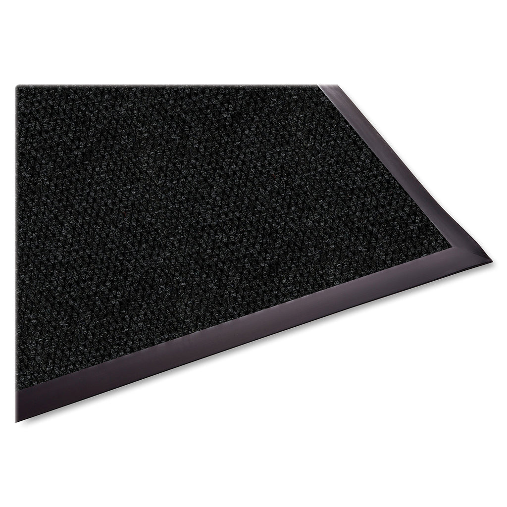 Genuine Joe GJO02404 Rubber Ultraguard Berber Wiper/Scraper Mat, 72" Length x 48" Width, Charcoal Black