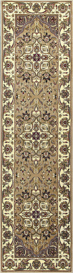 HomeRoots Decor 2'2-inch x 7'11-inch Runner Polypropylene Beige/Ivory Area Rug