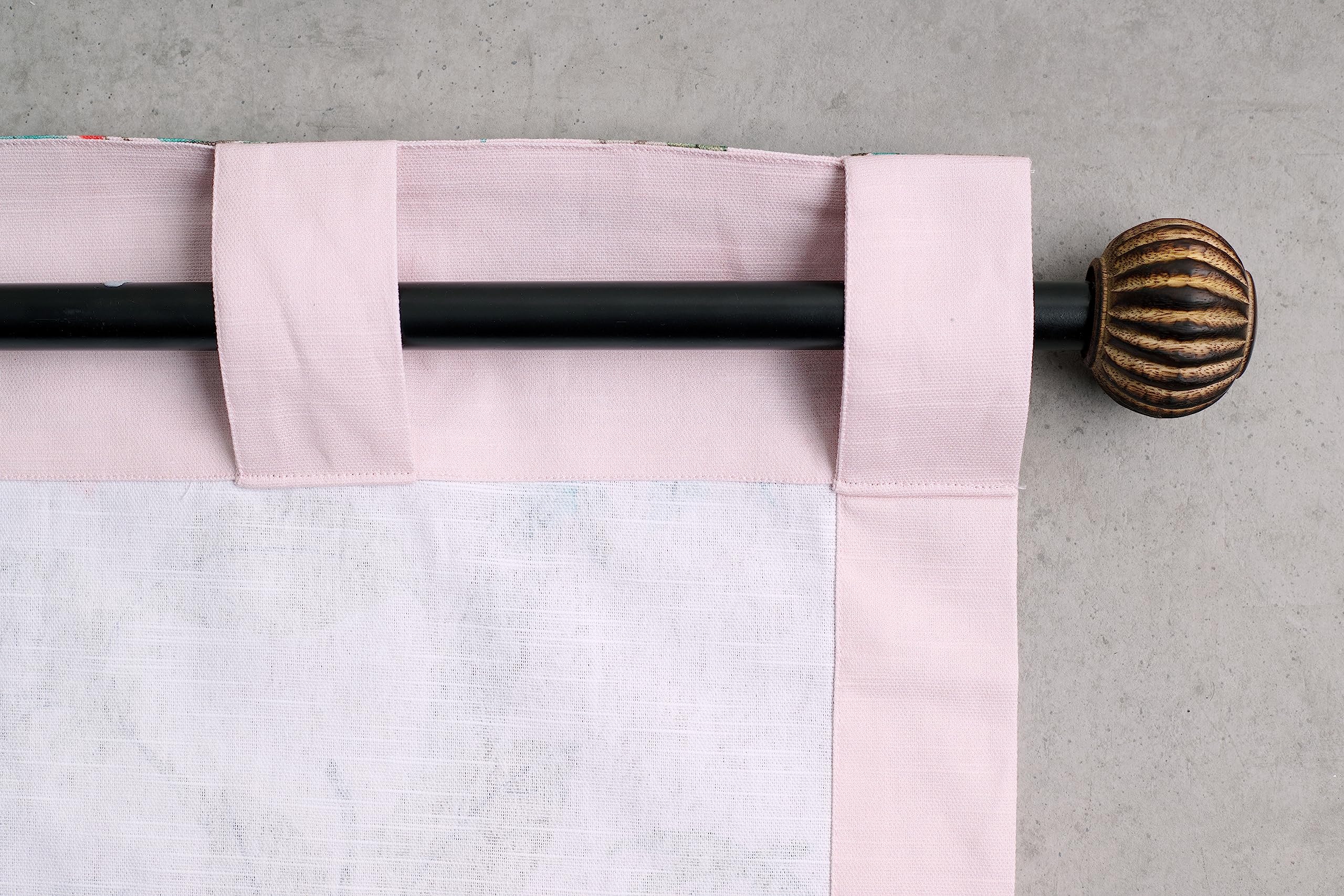 Maison D' Hermine 100% Cotton Curtain Bamboo Peach One Panel Curtains For Living Rooms Bedrooms Offices Tailored With A Rod Pock