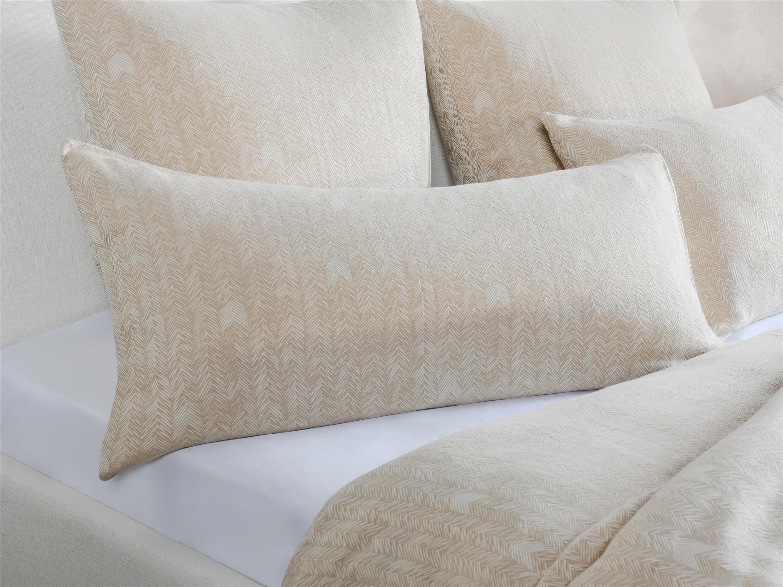 Kosas Home Lana Cotton Embroidered Natural King Sham