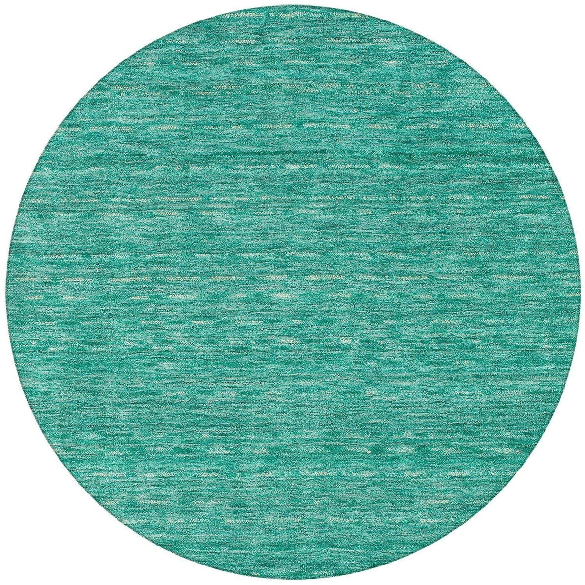 Rafia Rf100 Green Transitional Rug Round 4' X 4'