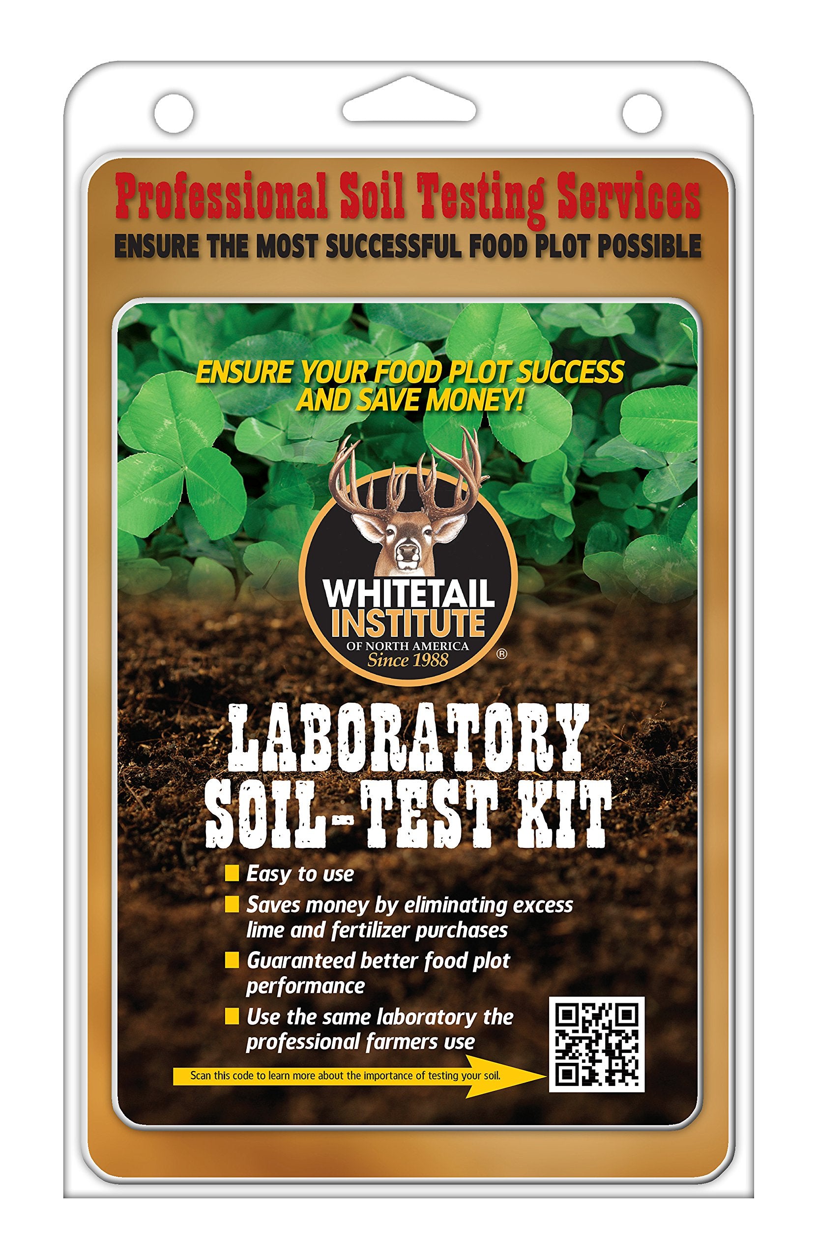 Whitetail Institute Laboratory Soil Test Kit, Ensures The Most Successful Deer Food Plot Possible, Professional Consultation Inc