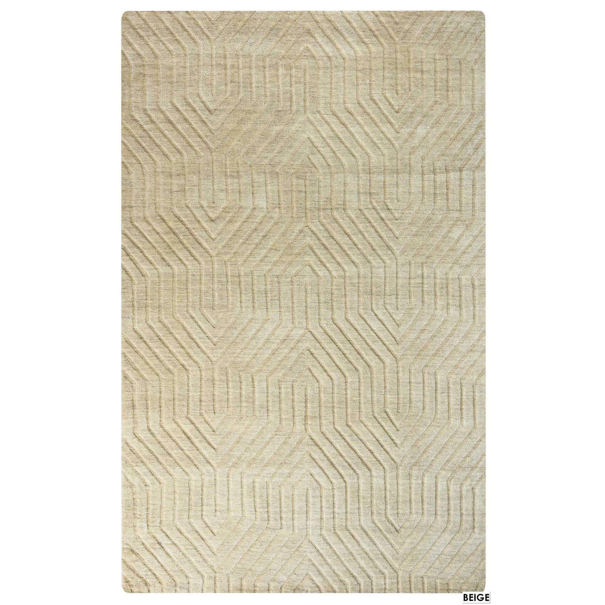 Rizzy Home | Tc8272 | Technique Collection | Wool Area Rug | 9' X 12' | Blue/Aqua Solid