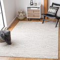 SAFAVIEH Tulum Collection X-Large Area Rug - 12 x 18, Ivory & Light Grey, Moroccan Boho Tribal Design, Non-Shedding & Easy Car