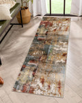 Lahome Modern Abstract Kitchen Runner Rugs Non Skid Washable, 2x6 Soft Laundry Room Rug, Non Slip Indoor Floor Accent Mat Carpet