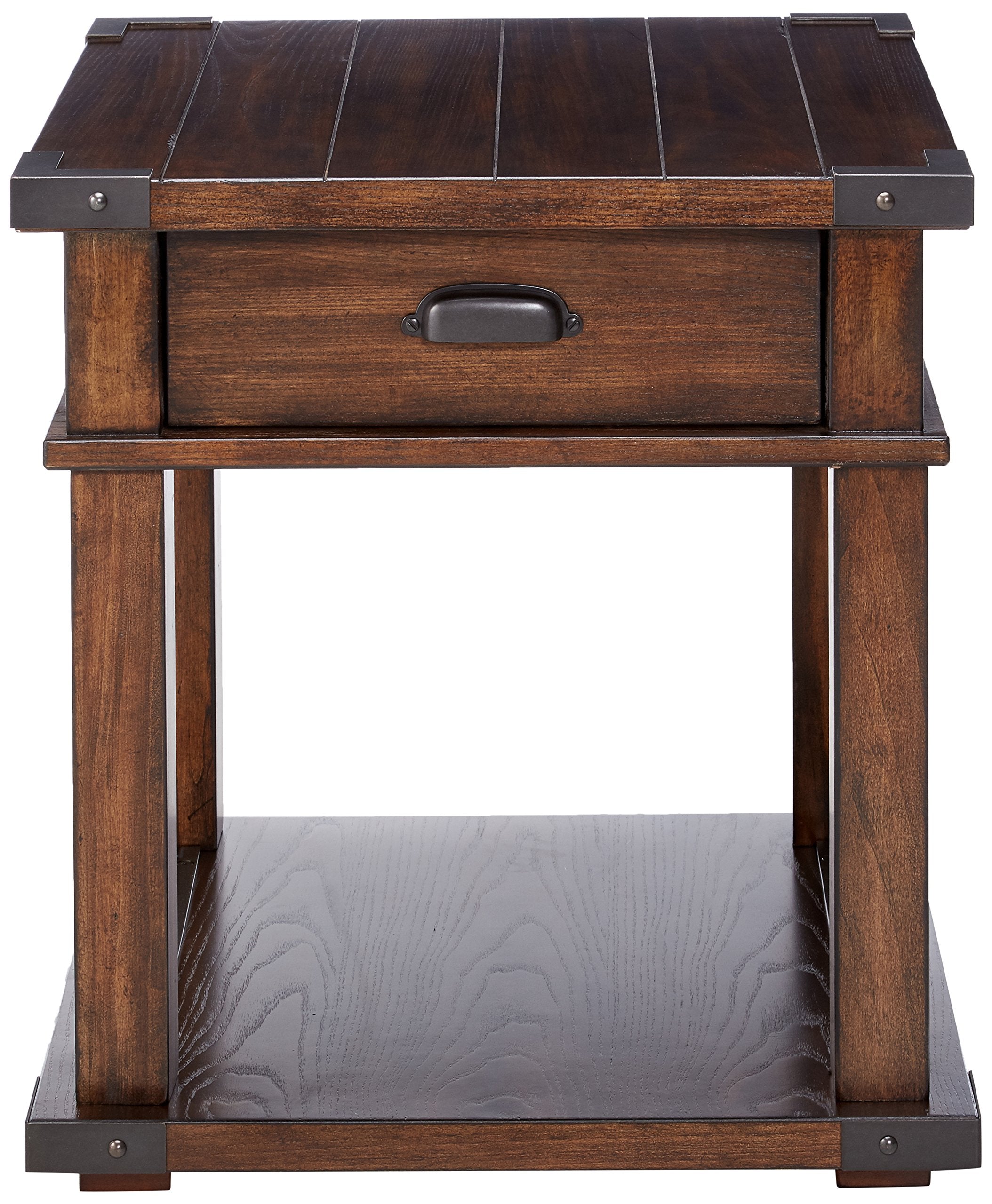 Progressive Furniture Landmark Rectangular End Table, Brown
