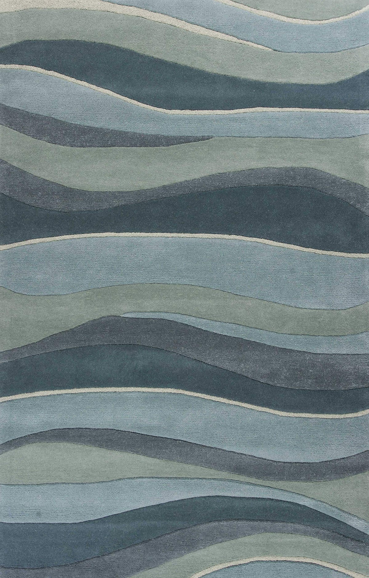 HomeRoots Decor 8' x 10'6' Wool Ocean Area Rug