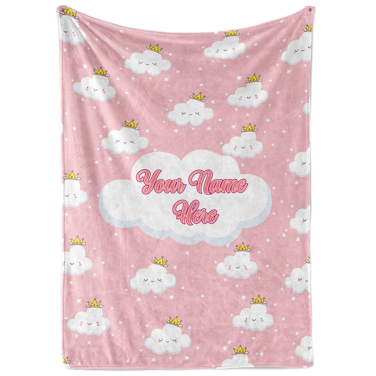 Personalized Cloud Blanket For Girls | Kids Cloud Unicorn Gifts | Custom Plush Fuzzy Rainbow For Toddler | Customized Little Gir