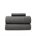 Road Trip America Jersey Knit Sheet Set - 3 Pieces Twin Cotton Sheets Set - Soft Cozy Stretchy Knit Bed Linen (Dark Grey, Twin)