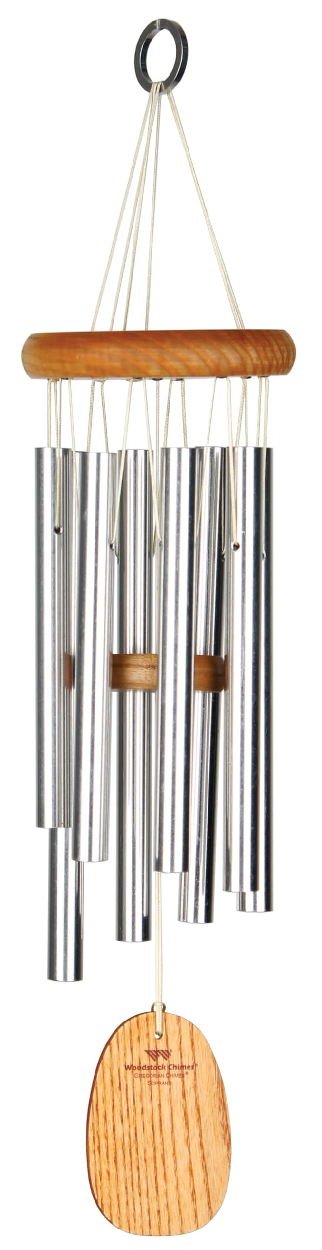 Woodstock Wind Chimes For Outside, Garden, Patio, Porch And Outdoor Decor (17') Gregorian Chimes Soprano Silver Wind Chime (Gss