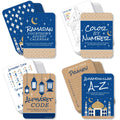Big Dot of Happiness Ramadan - 4 Eid Mubarak Party Games - 10 Cards Each - Countdown Advent Calendar, Alhamdulillah A-Z, Alphabe
