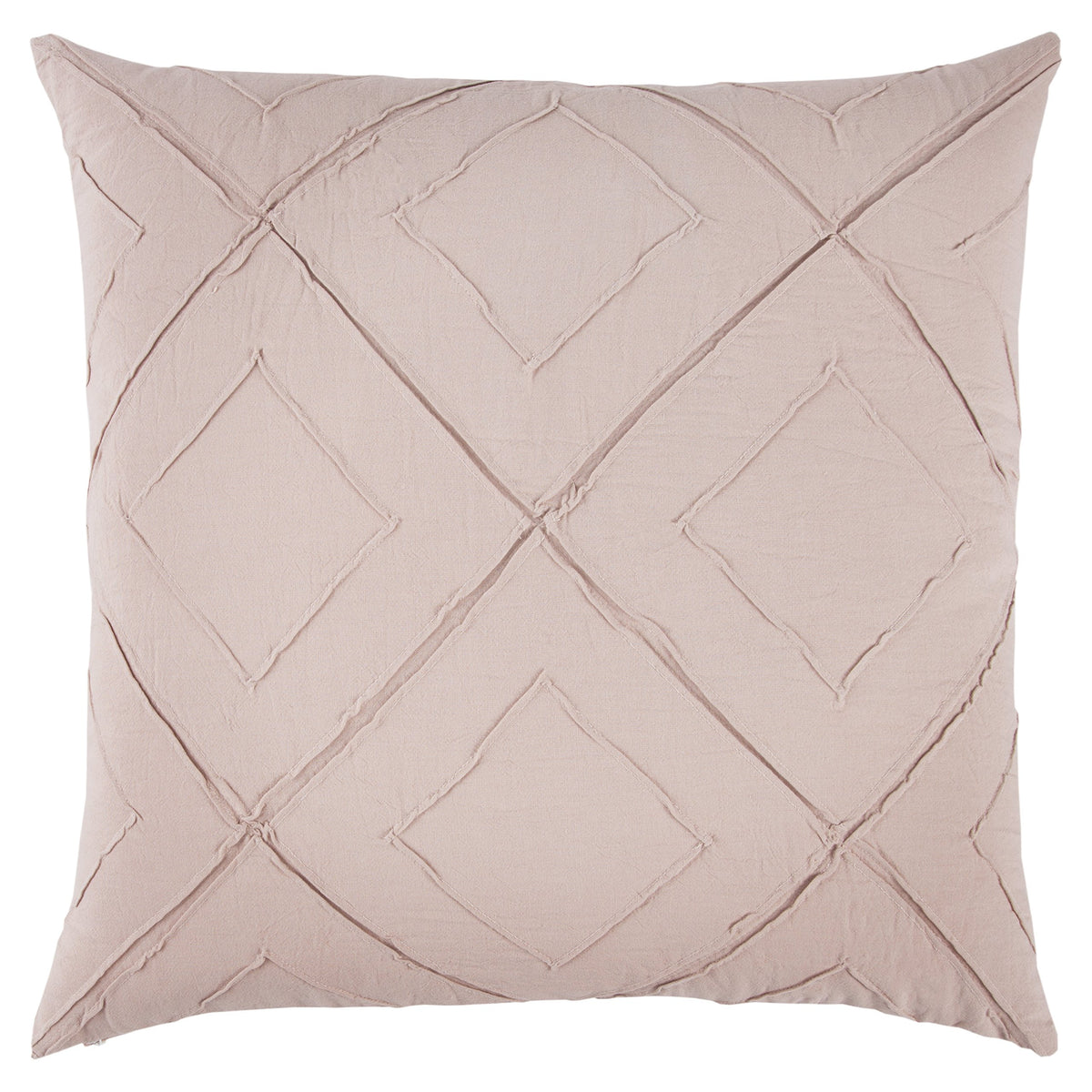 Rizzy Home | T13199 | 20&quot;x20&quot; White/Neutral/Brown Decorative Pillow | Down Fill