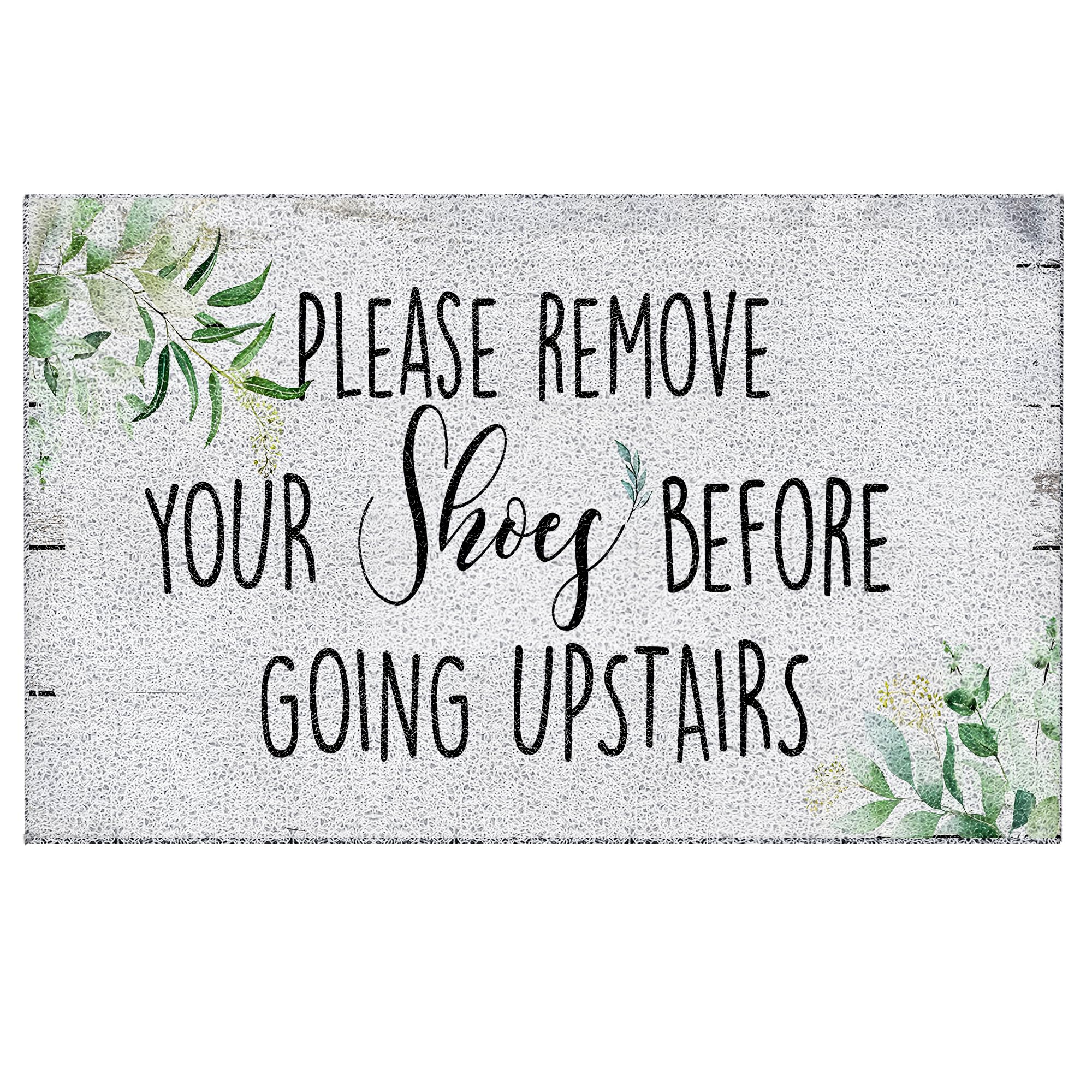 Luvadian Please Remove Your Shoes Doormat - Shoes Off Doormat, Take Off Your Shoes Door Mat, Funny Welcome Mats For Front Door,