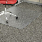 Lorell Rectangular Chair Mat, 46" x 60", Clear, Standard Lip (LLR02158)