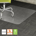 Lorell, LLR69160, Low Pile Rectangular Chairmat, 1 Each, Clear