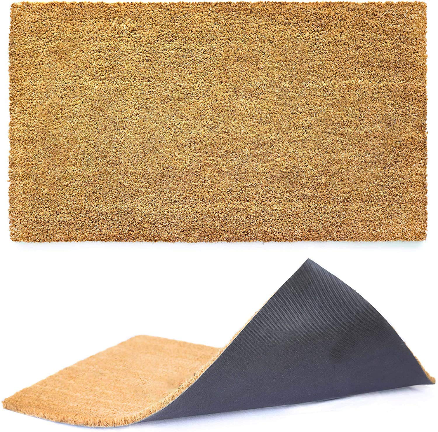 Ecomills Coco Coir Door Mat, 36' X 60' X 0.5', Great For Double Doors, Heavy Duty, Indoor Outdoor, Large Size, Non-Slip Backi