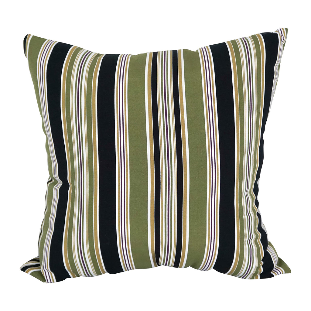 Blazing Needles Square Indoor/Outdoor Throw Pillow, 25", Eastbay Onyx 2 Count