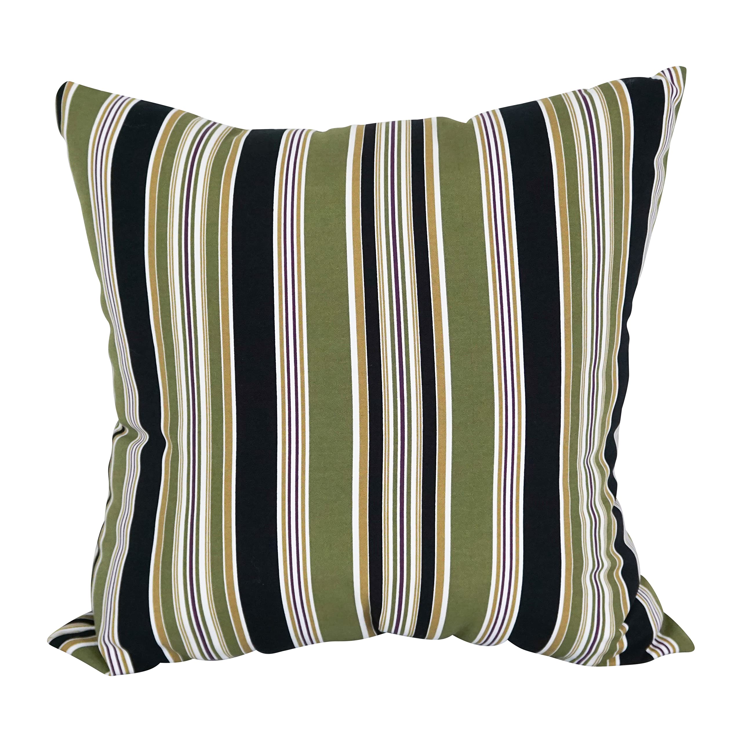 Blazing Needles Square Indoor/Outdoor Throw Pillow, 25", Eastbay Onyx 2 Count
