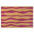 Town & Country Terra Ravine Abstract Mountain Door Mat, Natural Coir, Heavyweight, Non-Slip Entryway Mat, Purple, 24'X36'