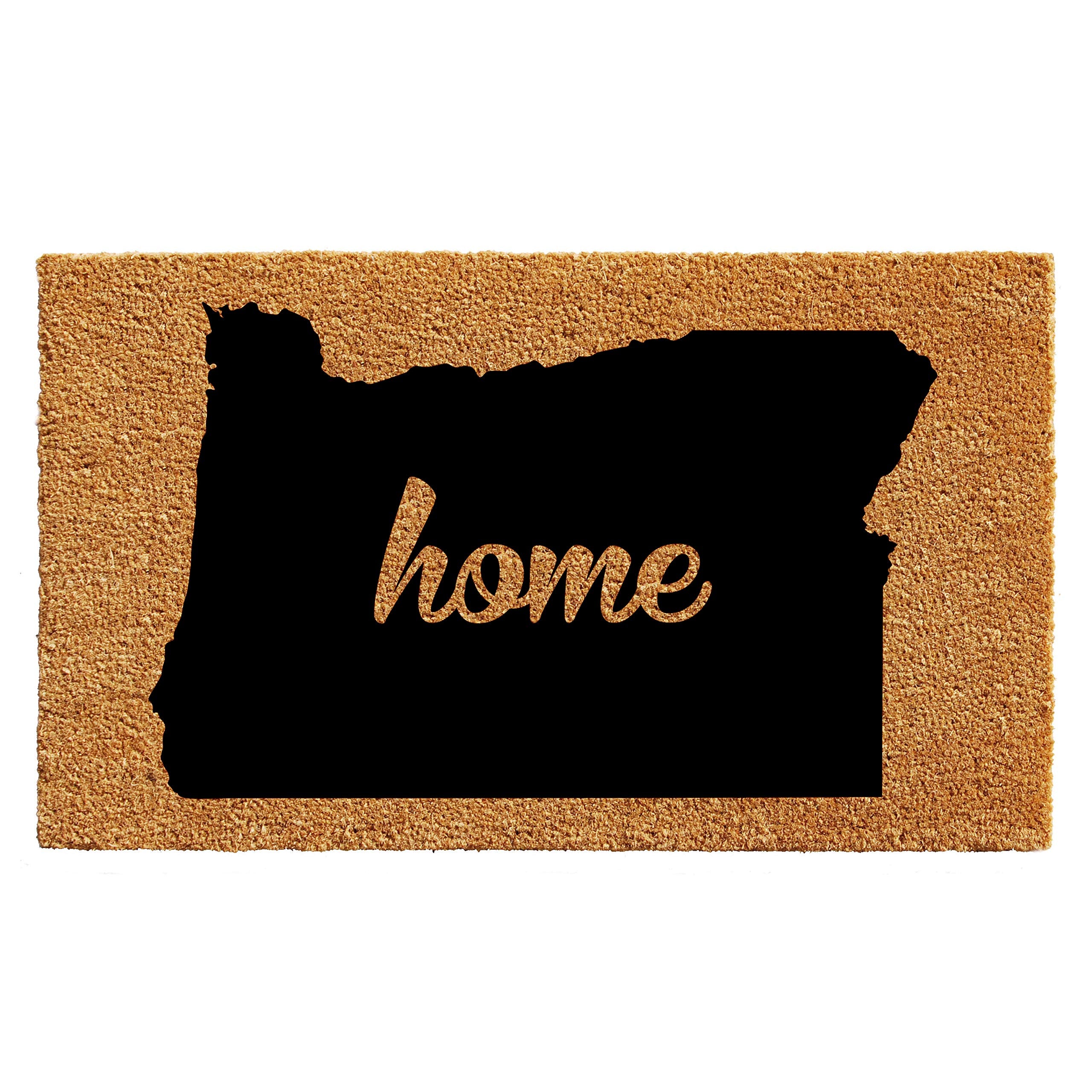 Calloway Mills 105392436 Oregon Doormat, 24' X 36', Natural/Black